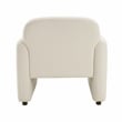 Pemberly Row Contemporary Boucle Accent Chair in Beige Finish