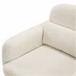 Pemberly Row Contemporary Boucle Accent Chair in Beige Finish