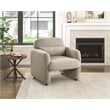 Pemberly Row Contemporary Boucle Accent Chair in Taupe Finish