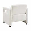 Pemberly Row Contemporary Boucle Accent Chair in Beige Finish
