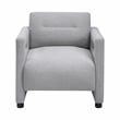 Pemberly Row Contemporary Boucle Accent Chair in Gray Finish