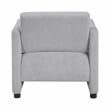 Pemberly Row Contemporary Boucle Accent Chair in Gray Finish