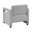 Pemberly Row Contemporary Boucle Accent Chair in Gray Finish