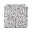 Pemberly Row Contemporary Jacquard Swivel Chair in Gray Finish