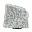 Pemberly Row Traditional Jacquard Swivel Chair in Green Finish