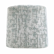 Pemberly Row Traditional Jacquard Swivel Chair in Green Finish