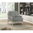 Pemberly Row Contemporary Chenille Accent Chair in Brownish Gray