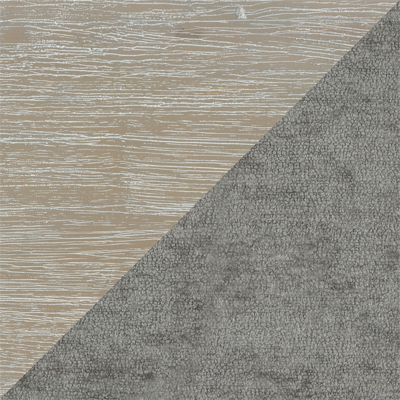 Pemberly Row Contemporary Chenille Accent Chair in Brownish Gray