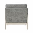 Pemberly Row Contemporary Chenille Accent Chair in Brownish Gray