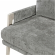 Pemberly Row Contemporary Chenille Accent Chair in Brownish Gray