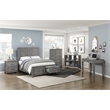 Pemberly Row Transitional Solid Wood Nightstand in Gray Finish