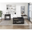 Pemberly Row Traditional Solid Wood End Table in Charcoal Finish
