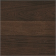 Pemberly Row Mid-Century Asian Hardwood End Table in Walnut Finish