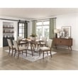 Pemberly Row Mid-Century Textured Dining Side Chair in Cream (Set of 2)