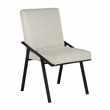 Pemberly Row Contemporary Textured Dining Side Chair in Cream (Set of 2)