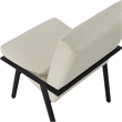 Pemberly Row Contemporary Textured Dining Side Chair in Cream (Set of 2)