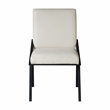 Pemberly Row Contemporary Textured Dining Side Chair in Cream (Set of 2)
