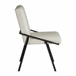 Pemberly Row Contemporary Textured Dining Side Chair in Cream (Set of 2)