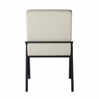 Pemberly Row Contemporary Textured Dining Side Chair in Cream (Set of 2)