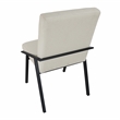 Pemberly Row Contemporary Textured Dining Side Chair in Cream (Set of 2)