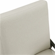 Pemberly Row Contemporary Textured Dining Side Chair in Cream (Set of 2)