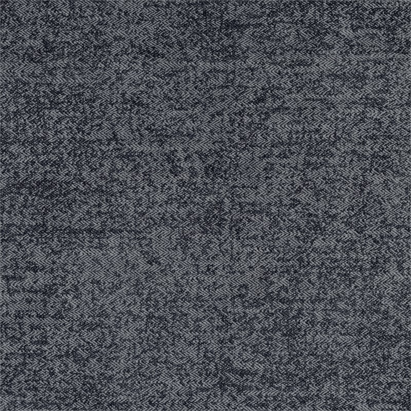 Pemberly Row Contemporary Microfiber Chair in Dark Gray Finish