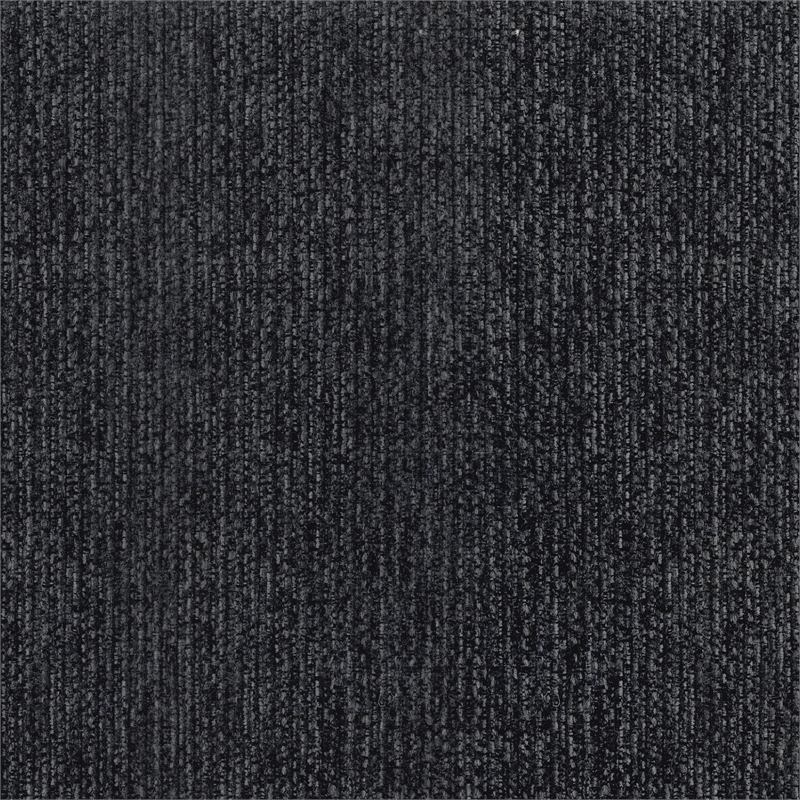 Pemberly Row Contemporary Chenille Chair in Dark Gray Finish