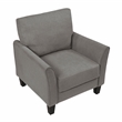 Pemberly Row Contemporary Textured Chair in Chocolate Finish