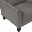 Pemberly Row Contemporary Textured Chair in Chocolate Finish