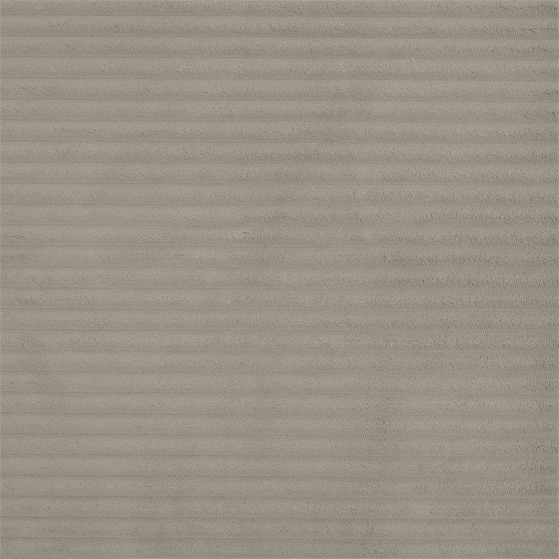 Pemberly Row Contemporary Corduroy Fabric Chair in Taupe Finish