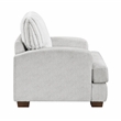 Pemberly Row Contemporary Microfiber Chair in Light Gray Finish