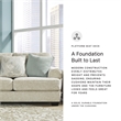 Pemberly Row Set of 3 Polyester Sofa & Loveseat & Armchair in Beige
