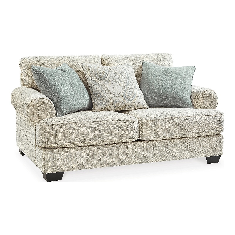 Pemberly Row Set of 3 Polyester Sofa & Loveseat & Armchair in Beige