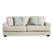 Pemberly Row Set of 3 Polyester Sofa & Loveseat & Armchair in Beige