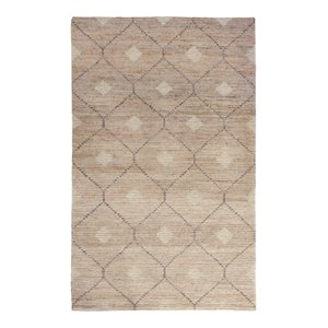 Pemberly Row 60x96&quot Transitional Wool Jute and Cotton Rug in Natural