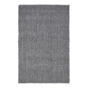 Pemberly Row 24 x 36&quot Jute Fabric & Seagrass Area Rug in Blue/Charcoal