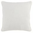 Pemberly Row Transitional Linen Embroidered Throw Pillow in Gray/Ivory