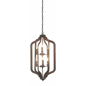 Pemberly Row 6-light Iron Medium Chandelier in Antique Rustic Bronze