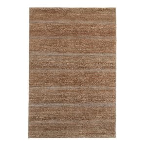 Pemberly Row Transitional 108x144&quot Jute Cotton and Wool Area Rug in Gray