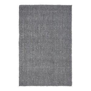 Pemberly Row 108 x 144&quot Jute Fabric & Seagrass Area Rug in Blue/Charcoal