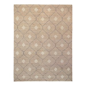 Pemberly Row 108x144&quot Transitional Wool Jute and Cotton Rug in Natural
