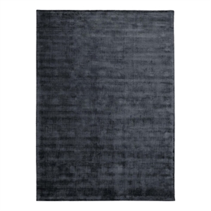 Pemberly Row Transitional 108 x 144&quot Viscose Fabric Area Rug in Ink Blue