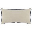 Pemberly Row 14x26 Belgian Flax Linen Knitted Fabric Throw Pillow Blue