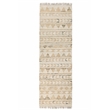 Pemberly Row 2.6' x 8' Modern Tribal Jute & Cotton Runner Rug in Natural