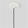 Pemberly Row 1-Light Woven and Iron Mesh Pendant in White Finish
