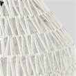 Pemberly Row 1-Light Woven and Iron Mesh Pendant in White Finish