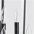 Pemberly Row 8-Light Iron Metal and Acrylic Geometric Chandelier in Black