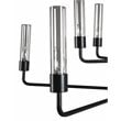 Pemberly Row 10-light Traditional Iron and Glass Chandelier in Black