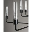 Pemberly Row 10-light Traditional Iron and Glass Chandelier in Black