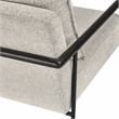 Pemberly Row Transitional Fabric Accent Chair in Beige/Black